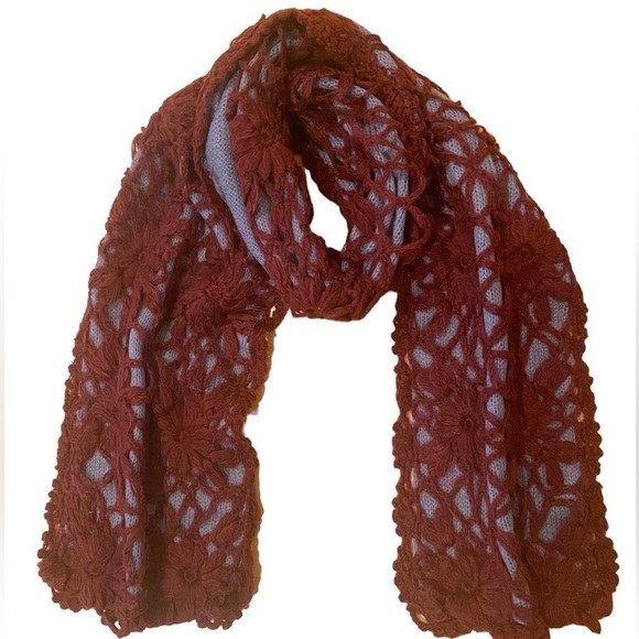 Elizabeth Gillett NYC Lavender and Purple Scarf - 63” Long